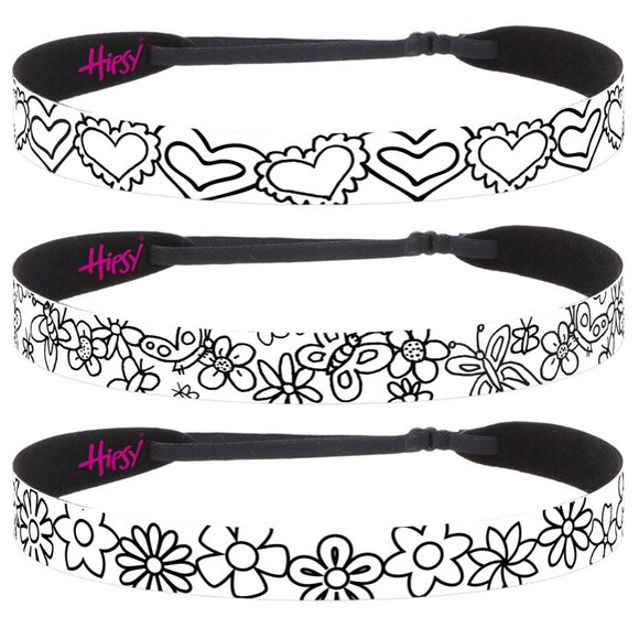 Hipsy Kids 3-Pack Coloring Bands Headbands Craft Project for Girls Boys & Adults - Picture 2 of 8